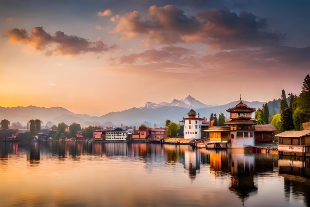 lake-with-temple-mountains